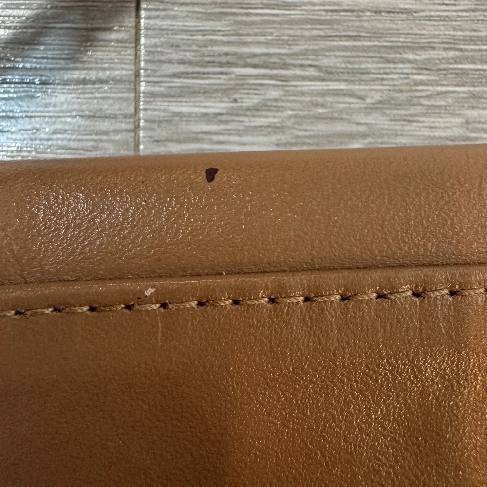 Vintage SAS Brown Leather Slouchy Flap Crossbody Shoulder Bag Purse USA Made Y2K